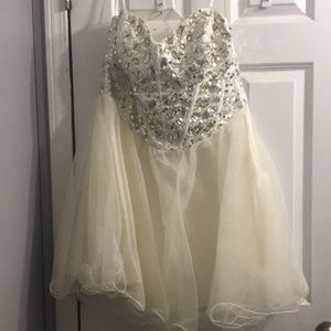 White homecoming dress